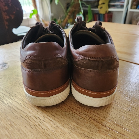 Allen Edmonds Port Washington Brown Suede Lace up Sneakers 11.5 D Casual Derby - Picture 4 of 9